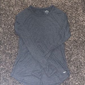 Basic hollister grey long sleeve